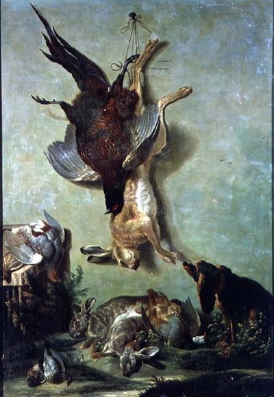 Stillleben mit Wild von Jacques Charles Oudry