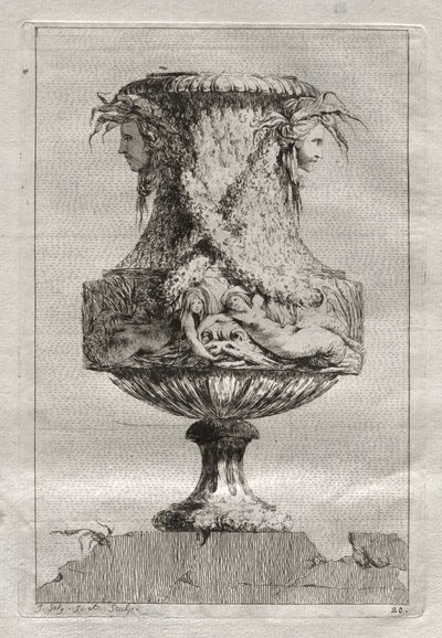 Vasensuite: Platte 20 von Jacques François Saly