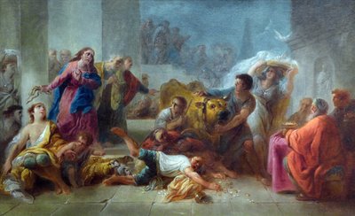 Christus vertreibt die Händler aus dem Tempel von Jacques Gamelin