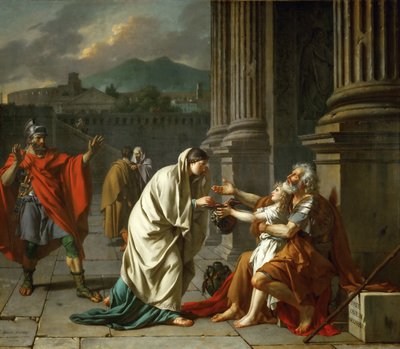 Belisarius bettelt um Almosen von Jacques Louis David