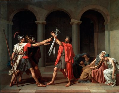 Der Schwur der Horatier von Jacques Louis David