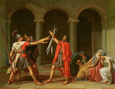 Der Schwur der Horatier, 1784 von Jacques Louis David