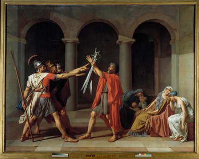 Der Schwur der Horatier von Jacques Louis David