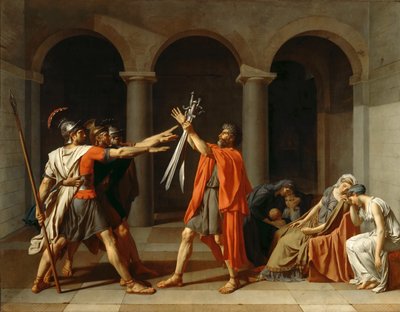 Der Schwur der Horatier von Jacques Louis David
