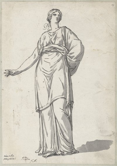 Frau aus der Villa Pamphili von Jacques Louis David