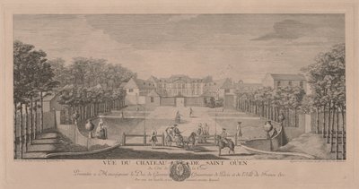 Schloss Saint Ouen vom Hof aus von Jacques Rigaud