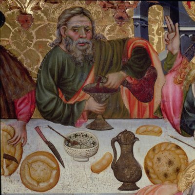 Das letzte Abendmahl: St. Peter (Detail) von Jaime Ferrer