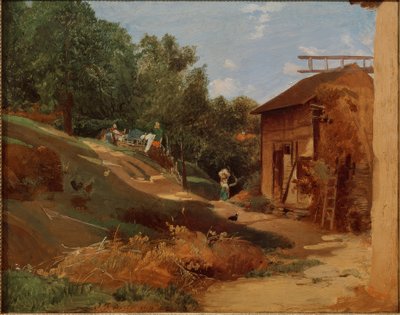 Bauernhof im Taunus von Jakob Fürchtegott Dielmann