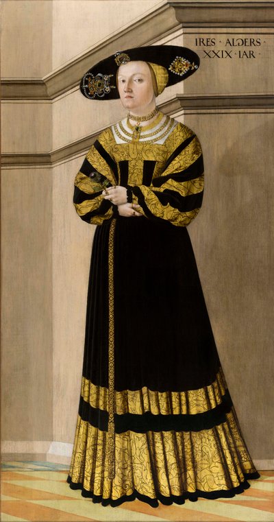 Porträt von Anna von Rosental, 1529 von Jakob Seisenegger