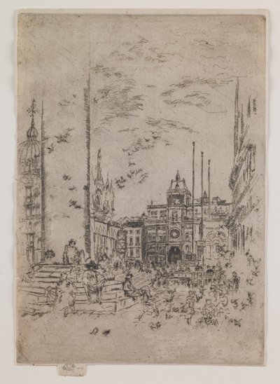 Die Piazzetta von James Abbott McNeill Whistler