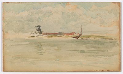 Eine kleine rote Notiz – Dordrecht von James Abbott McNeill Whistler