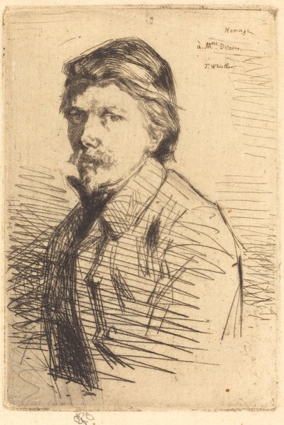 August Delatre, 1858 von James Abbott McNeill Whistler