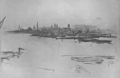 Battersea, Morgendämmerung, 1877, 1904 von James Abbott McNeill Whistler