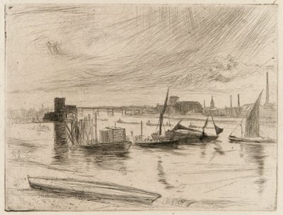 Battersea Dawn Cadogan Pier von James Abbott McNeill Whistler