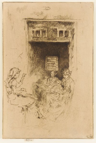 Perlenfädler, 1879-1880 von James Abbott McNeill Whistler