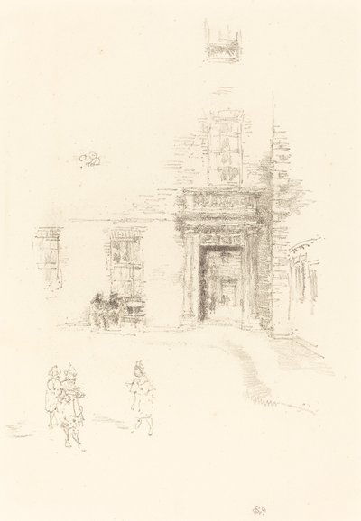 Hof, Chelsea Hospital, 1888 von James Abbott McNeill Whistler