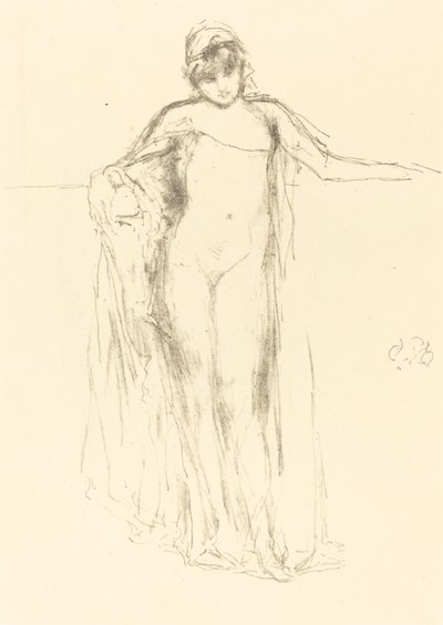 Verhülltes Modell, stehend, 1893 von James Abbott McNeill Whistler