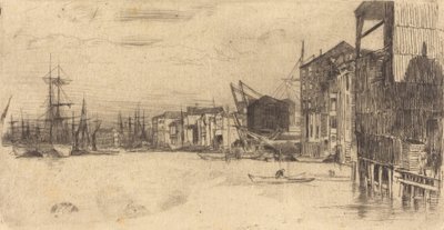 Freihandelskai, 1877 von James Abbott McNeill Whistler