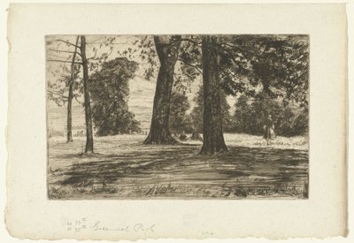 Greenwich Park von James Abbott McNeill Whistler