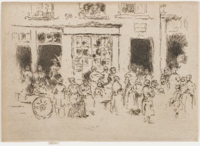 Hauptstraße, Brüssel, 1887 von James Abbott McNeill Whistler