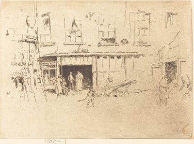 Kleiner Hof, ca. 1880 von James Abbott McNeill Whistler