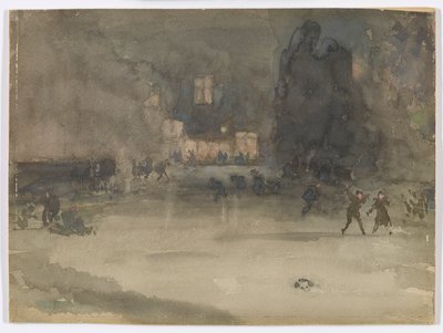 Nocturne: Amsterdam im Winter von James Abbott McNeill Whistler