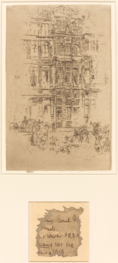 Paläste, Brüssel, 1887 von James Abbott McNeill Whistler