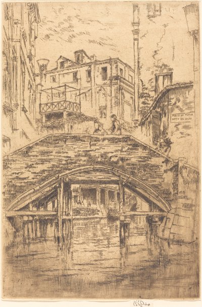Ponte del Piovan, 1880 von James Abbott McNeill Whistler