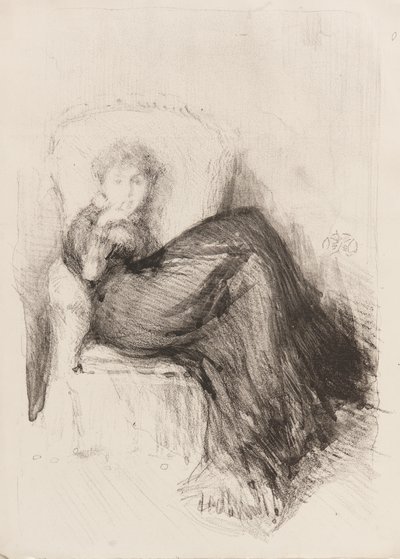 Studie - Maude sitzt von James Abbott McNeill Whistler