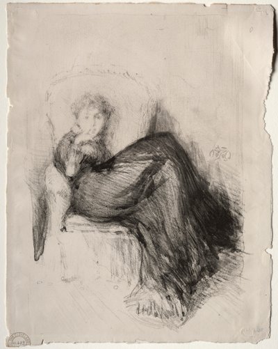 Studie - Maude sitzend, 1878 von James Abbott McNeill Whistler