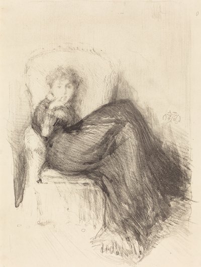 Studie: Maude sitzt, 1878 von James Abbott McNeill Whistler