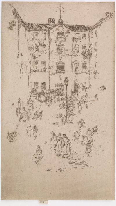 Der Innenhof, Brüssel, 1887 von James Abbott McNeill Whistler