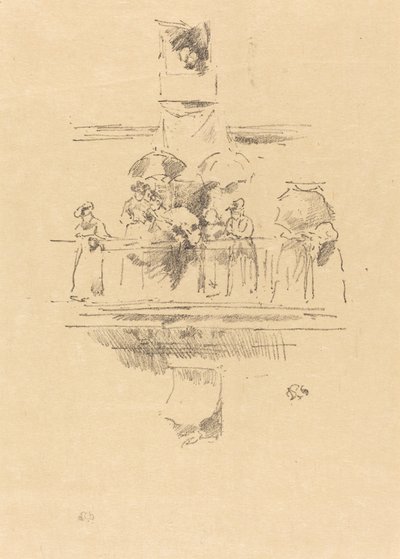 Der kleine Balkon, 1894 von James Abbott McNeill Whistler