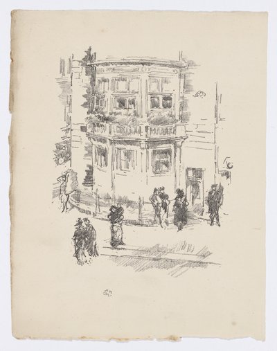 Das Fenster des Managers, Gaiety Theatre von James Abbott McNeill Whistler