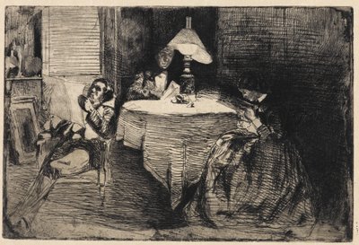 Das Musikzimmer, 1858 von James Abbott McNeill Whistler