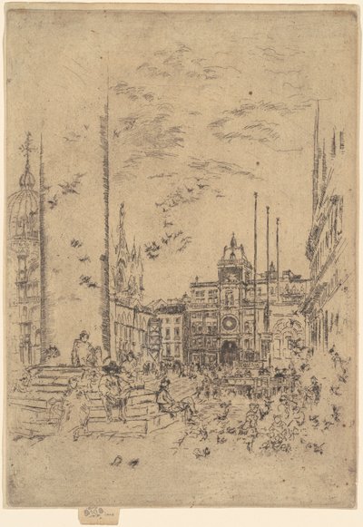 Die Piazzetta, 1879-1880 von James Abbott McNeill Whistler