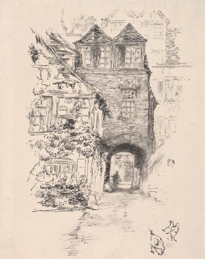 Das Priesterhaus, Rouen, 1894 von James Abbott McNeill Whistler
