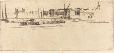 Der Weiße Turm, ca. 1875 von James Abbott McNeill Whistler
