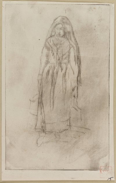 Venezianischer Wasserträger, 1879-1880 von James Abbott McNeill Whistler