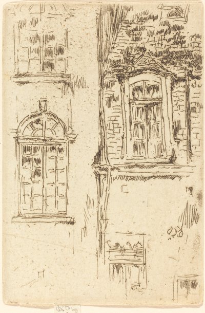 Fenster gegenüber dem Hotel, Bourges von James Abbott McNeill Whistler