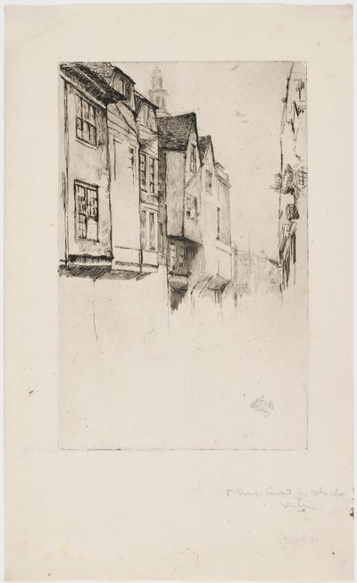 Wych Street, London, 1877 von James Abbott McNeill Whistler