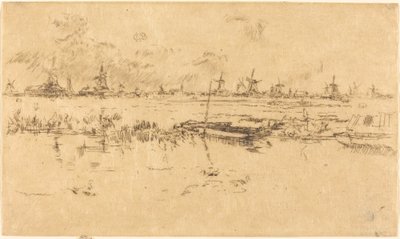 Zaandam, 1889 von James Abbott McNeill Whistler