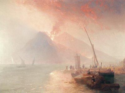 Ausbruch des Vesuv, 1856 von James Baker Pyne
