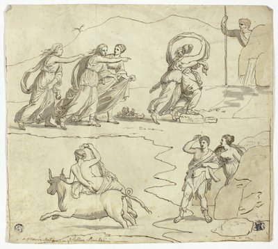 Antikes Mosaik im Barberini-Palast von James Barry