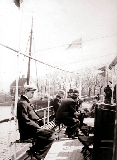 Bootspassagiere, Broek, Niederlande, 1898 von James Batkin