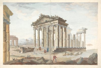 Ruinen der Tempel bei Saltronza von James Bruce