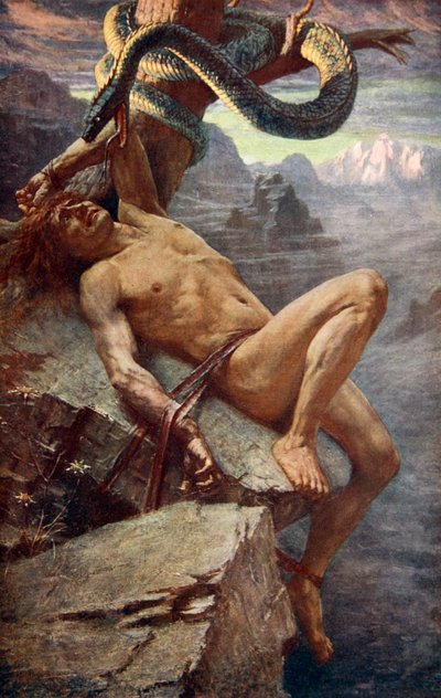 Bestrafung von Loke, 1890 von James Doyle Penrose