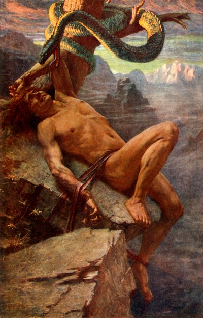Die Bestrafung von Loke, 1912 von James Doyle Penrose
