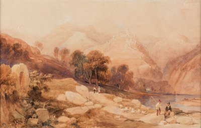 Der Drachenfels am Rhein von James Duffield Harding