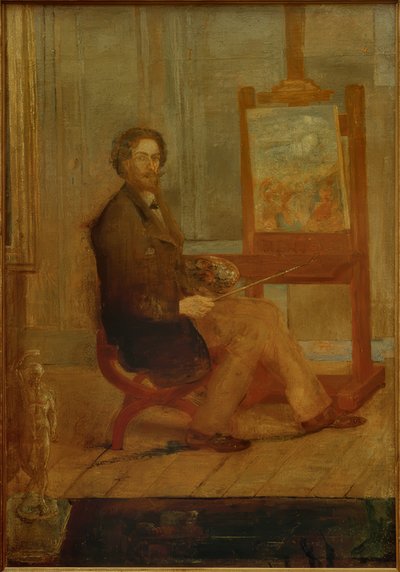 Ensor an seiner Staffelei von James Sidney Ensor